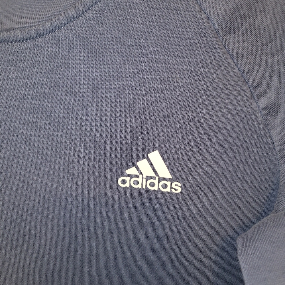 Adidas Blue Sweatshirt Crewneck Womans Size Medium - Picture 3 of 5